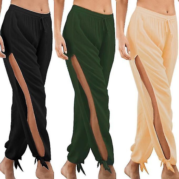 Dam Wide Leg Lounge Byxor Lättvikt green M