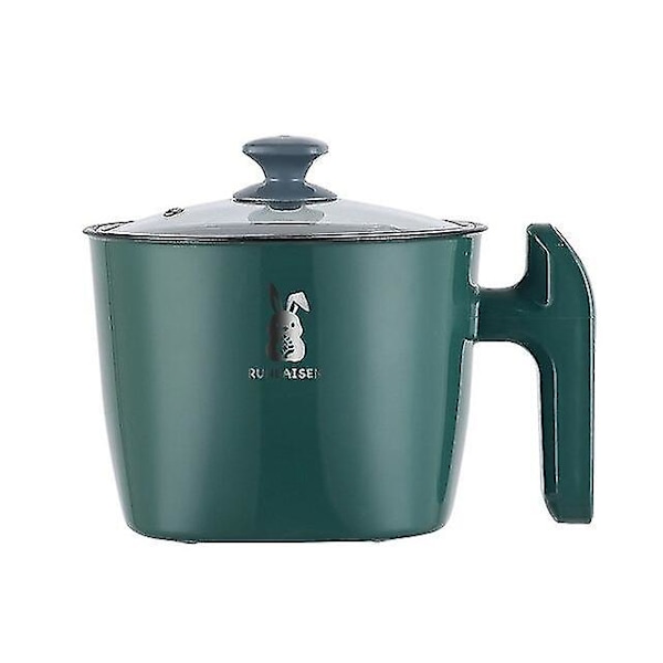 Elektrisk stekpanna 1,8l Hög Kapacitet Multifunktionella Köksapparater Hot Pot Mini Non-stick Mat Nudel Matlagningspanna Ägg Ste Green