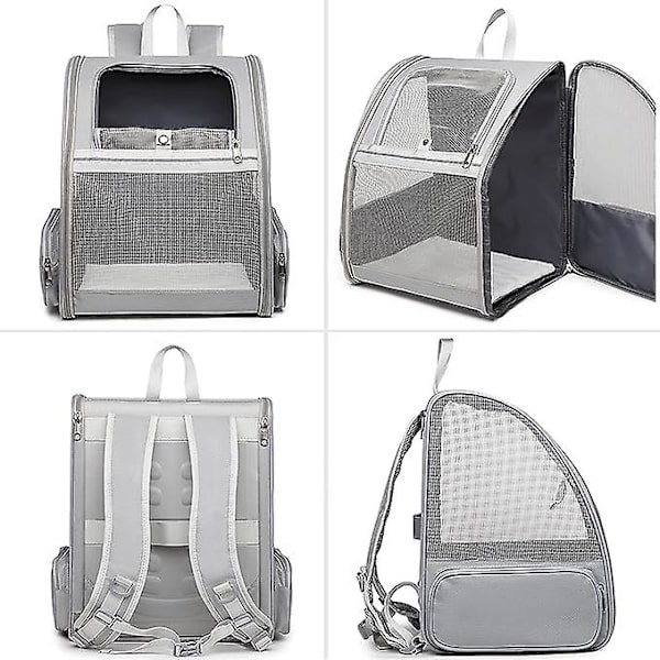 Innovative Traveler Boble Ryggsekk Kjæledyrbærere For Katter Og Hunder grey