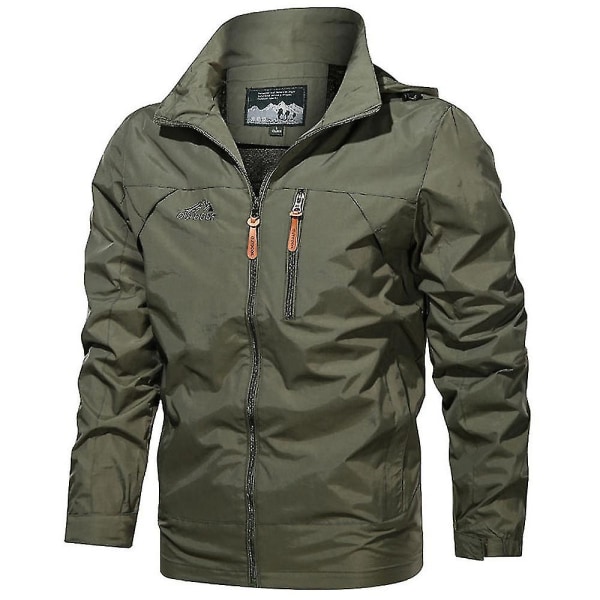 Miesten talvinen hupullinen armeijatakki taktinen sotilastakki taistelu päällysvaatteet Army Green 4XL