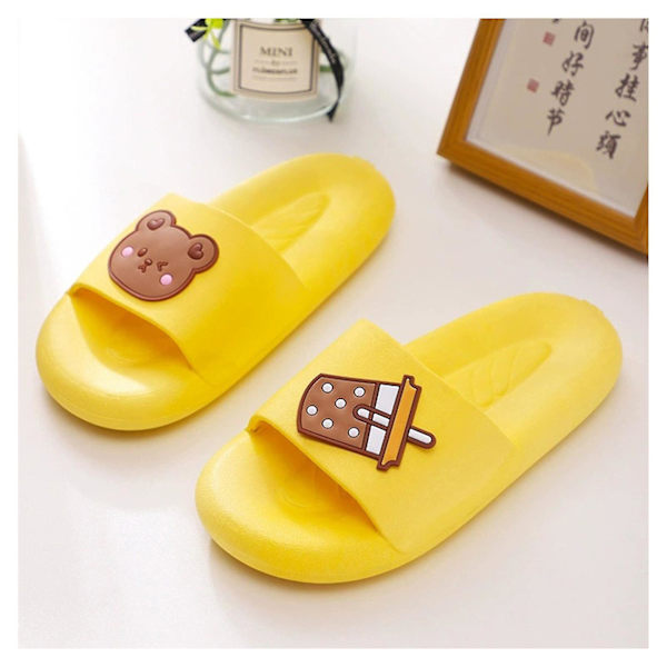 Strandsandaler Sklisikre Dusjsandaler Myke Sommersandaler A Yellow 40-41