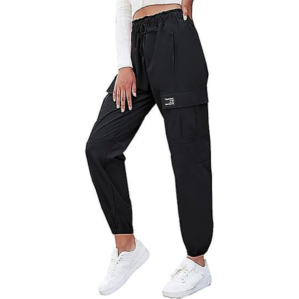 Barnens medelstora till stora barnens lediga byxor och små flickors overaller black 140CM
