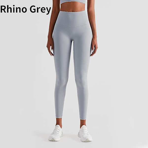 Korkeavyötäröiset Naked Feeling -leggingsit Push Up -urheiluvaatteet naisille Fitness Juoksu Jooga Housut Energy Saumattomat Leggingsit Kuntosalileggingsit tytöille Rhino Grey M