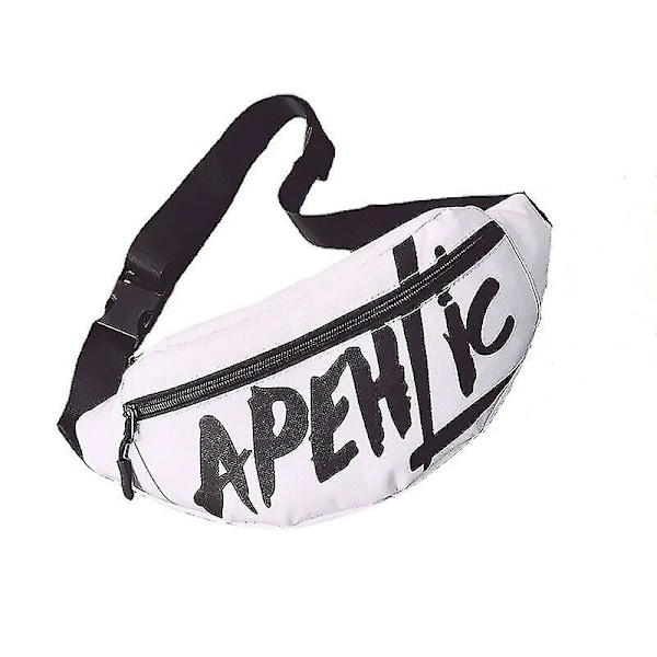 Midjeväska Bälte Resväska Handväska Bröstväska Bullet Pack Messenger Crossbody Axelväska WHITE