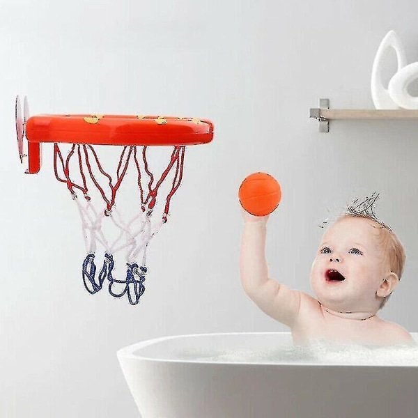 Baby Badleksaker Barn Mini Basketkorg och 3 Basketbollar Vatten Kul Lekset