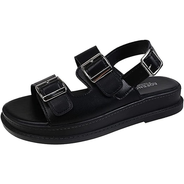 Dam Sandaler-Enfärgade Sandaler Black1 40