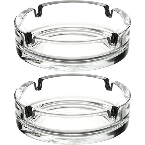 Glasaskebæger, Bærbart Dekorativt Moderne Askebæger Clear 4.2 inches