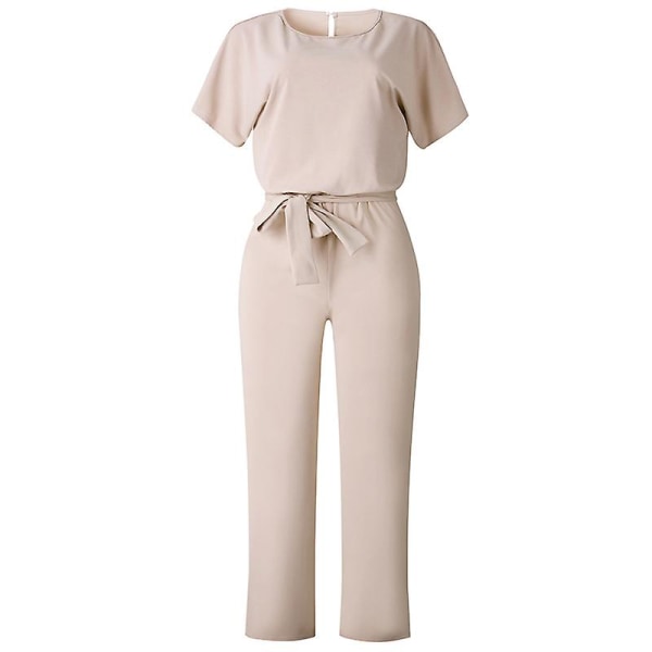 Dame Jumpsuit Casual Vide Ben Dame Aftenfest Lang Playsuit Apricot L