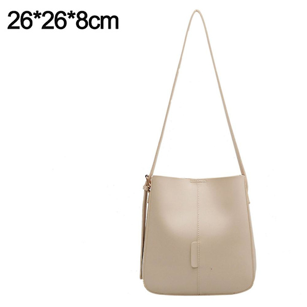 Crossbody Mode Axelväska Handväska med Justerbar Rem White