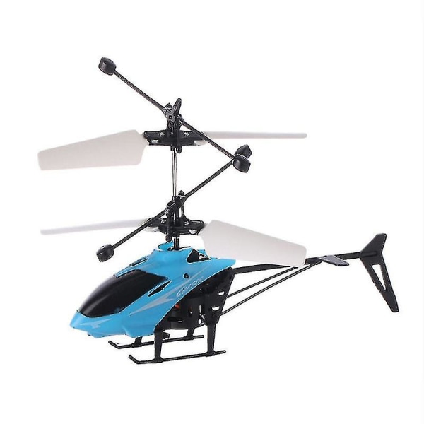 Toy Induction Aircraft Flygande Helikopter Speed ​​Drone Toys Blue Cod Kk5555 Helicopter Blue