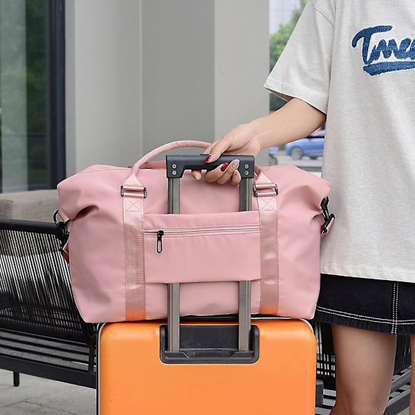 Duffelbag Praktisk Lett Stor Kapasitet Reiseveske Overnatting Bag Black