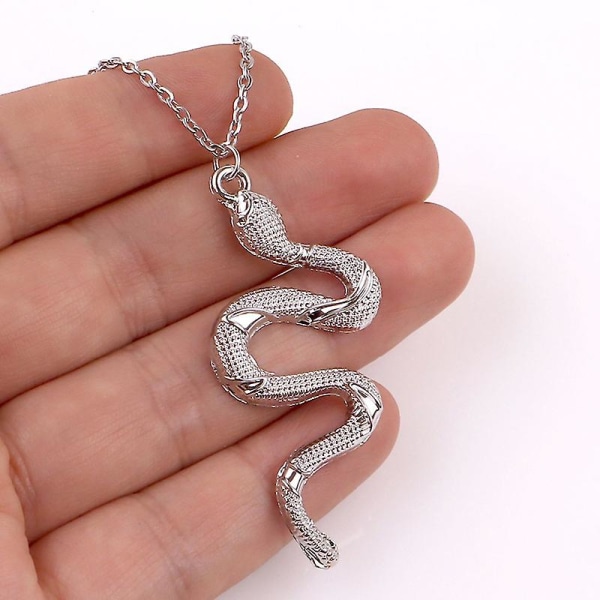 Metallormformad Hängsmycke Halsband Enkelt Mode Vardagskläder Choker Smycken Gåvor Till Män Silver