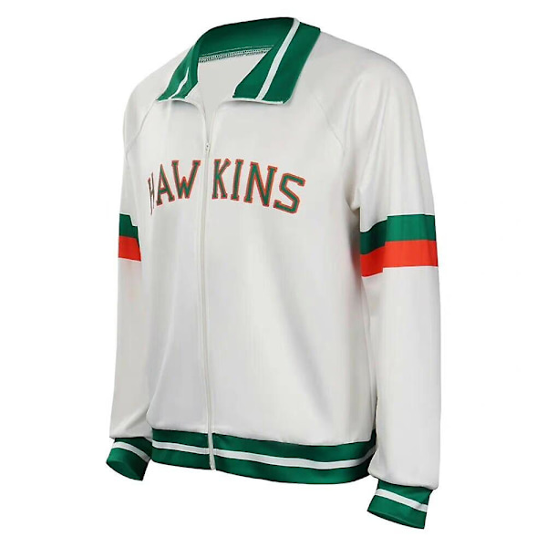 Stranger Things 4 Hawkins Skole Kostume Lucas Mike Halloween Cosplay Lynlås Basketball Team Jakke XL