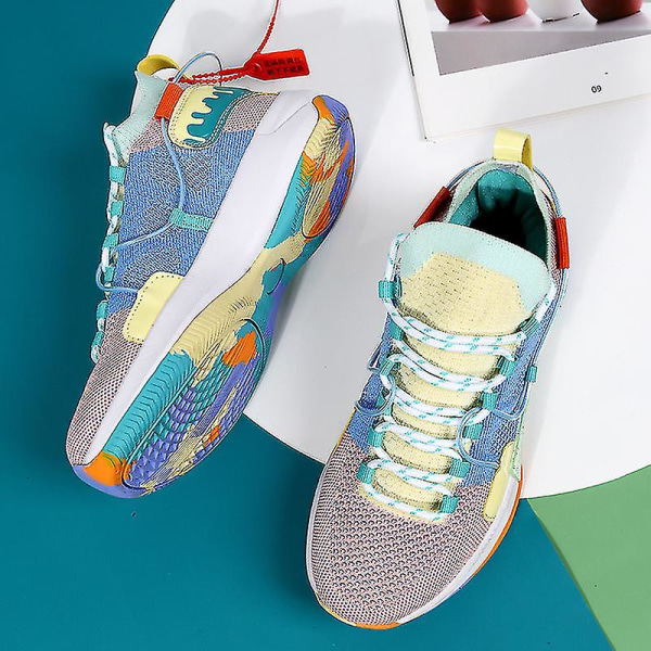 Nya Trendiga Herr Basketbollskor Mode Löparskor Andningsbara Sneakers 3c805 45
