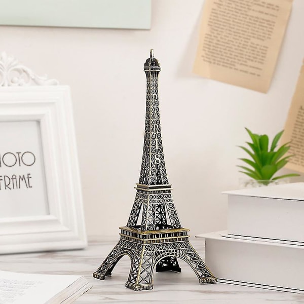 Eiffeltorn Modell Eiffeltorn Metallstaty Eiffeltornstatyett för souvenirer - 8cm