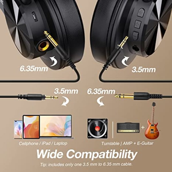 A70 Bluetooth Over Ear Hodetelefoner, Trådløse Hodetelefoner Hi-Res rosa