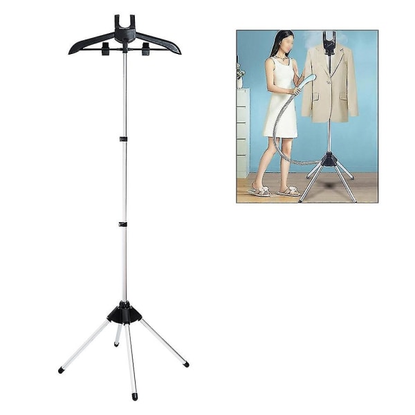 Steamer Stand - Folding Telescopic Clothing Steamer Holder, Hängare för ångande kläder, ångstativ för kläder Gray
