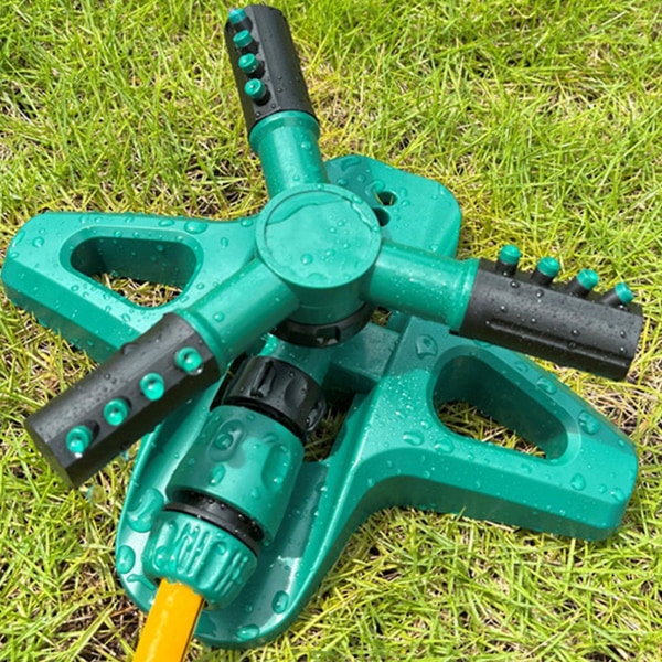 Oscillerande sprinkler vattenspridare automatisk 360 roterande justerbar stor yta för DIY växtbevattningsset