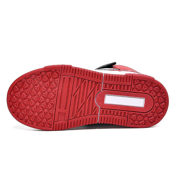 Barnesko Pustende Gutter Jenter Skateboardsko Løpesko 909 BlackRed BlackRed 34