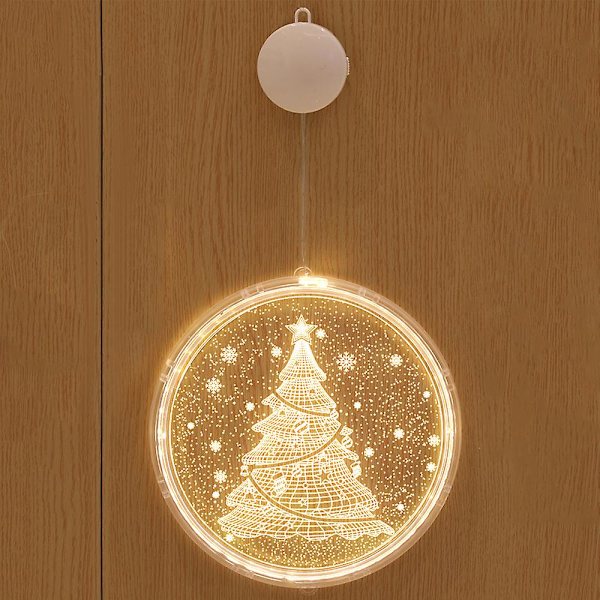 Jul Fairy Ljusslinga Dekor Dörr Fönster Lampa Julgran Ornament F