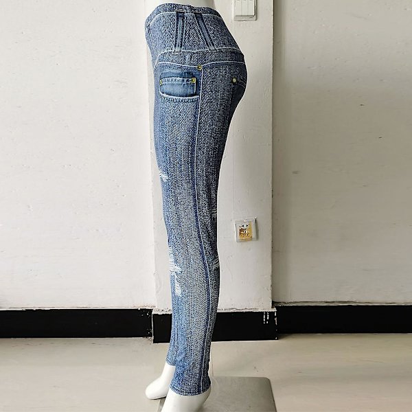 Yoga Jeans til Kvinder, Viser Slank Krop, Stærk Elasticitet, Bukser Til Daglig Udendørs Shopping 1604 L