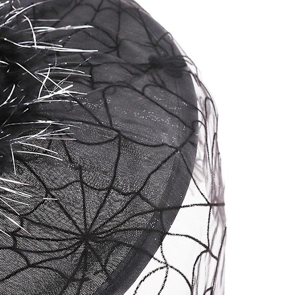 Halloween Noitahattu Verkkokankainen Velhonhattu Meikki Asusteet Cosplay Prom Noitahattu Black