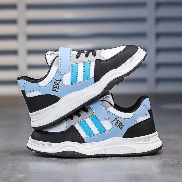 Pojkars Sneakers Andningsbara Flickor Skateboardskor Löparskor 3dq500 Black 38