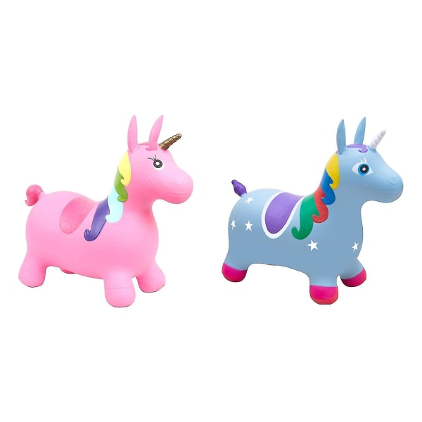 Nya uppblåsbara leksaksvalvhästar Barnartiklar Förtjockade kreativa fästen Pink