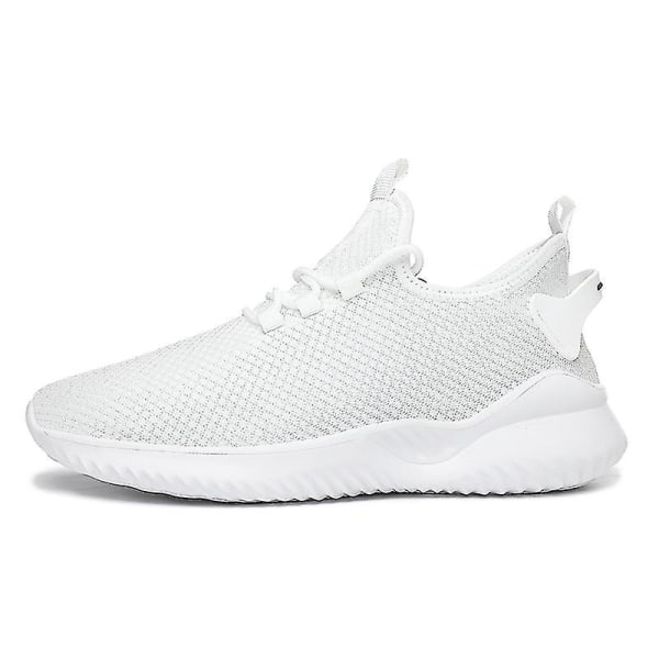 Herre Sneakers Løpesko Tennissko Lett Pustende Sport Atletisk 3cf1003 White 42