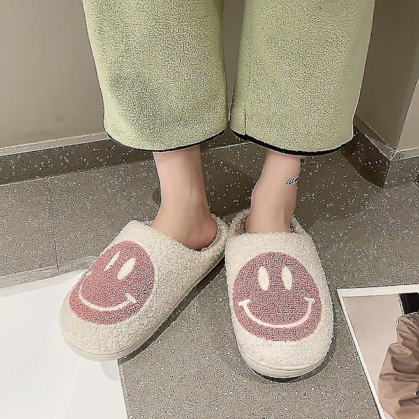 Søde Smiley Sko Plys Sutsko Varme Plys Sutsko 41 42