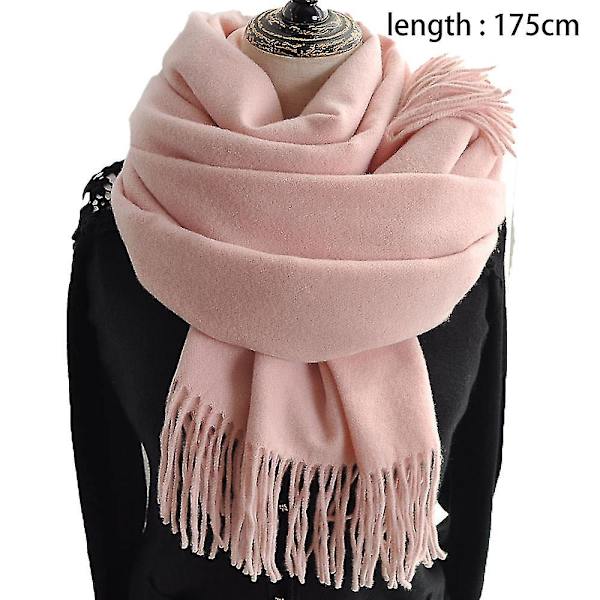Dame Tørklæde Tæppe Tørklæde Dame Cashmere Følelse Cashmere Sjal Pink