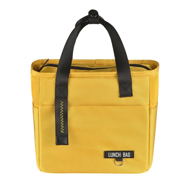 Lunch Tote Bag Med Handtag Återanvändbar Läckagesäker Multificka Lunchväska För Utomhus Picknick Vandring Camping Yellow