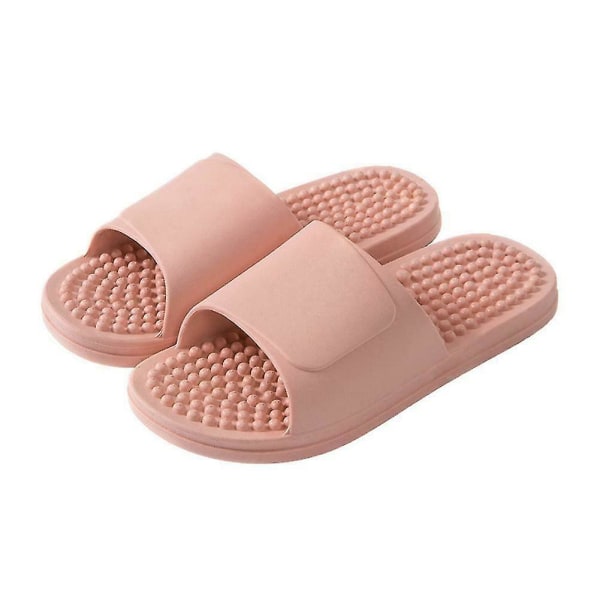 Fodmassageapparat Spændingslindrende Hjemmesko Bløde Skridsikre Akupunktur Massage Sikkerheds Reflekszoneterapi Fod Pink 38-39