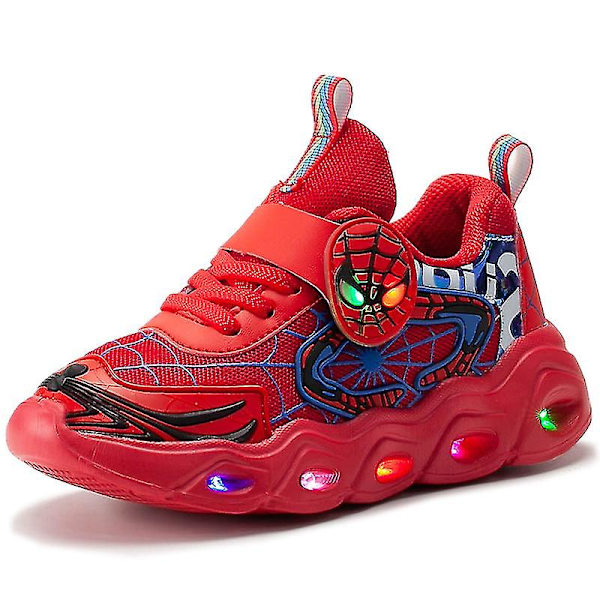 Pojkar Led Flash Light Casual Sports Lätta Skor Red 21