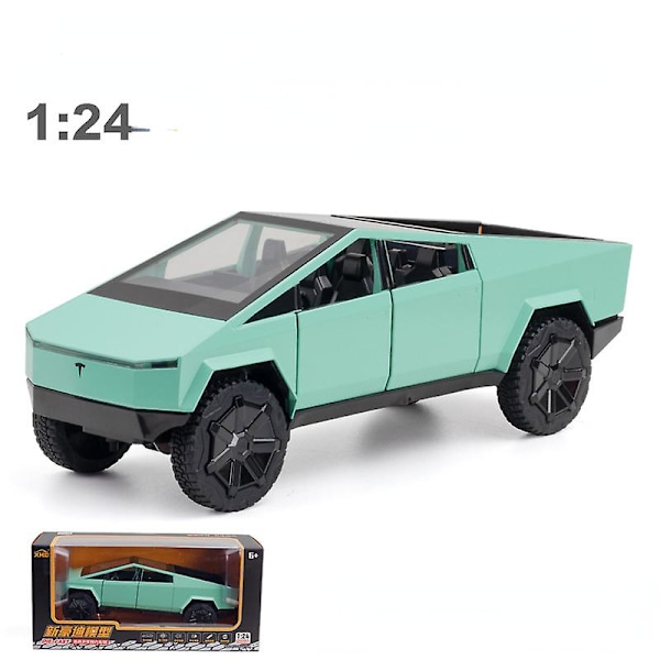 1:24 Tesla Pickup -simulaatioautomalli, koristelelut green