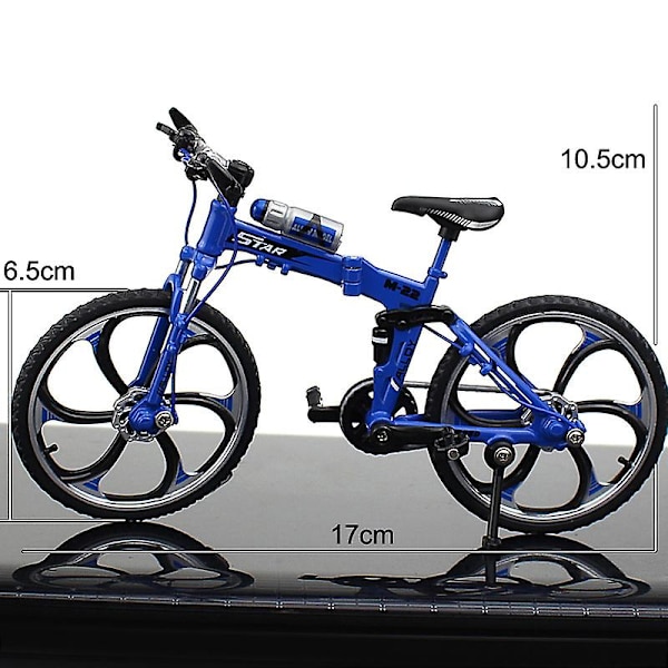 Mini Cykelmodell Leksak Legering Plast Downhill Mountainbike Leksaker Presenter Till Pojkar Black-red