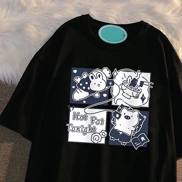 Fashion Kawaii Sanrios Kortärmad Söt Mjuk Cinnamoroll Tecknad Anime Vilt Tryck Kortärmad Plyschleksaker För Flickor Gåvor XL 10