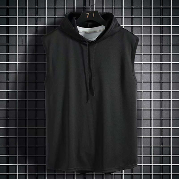 Miesten urheiluhuppariliivi, hupullinen, väljä, korealainen T-paita rentoon päivittäiseen käyttöön, juhliin, kouluun Gray 2XL