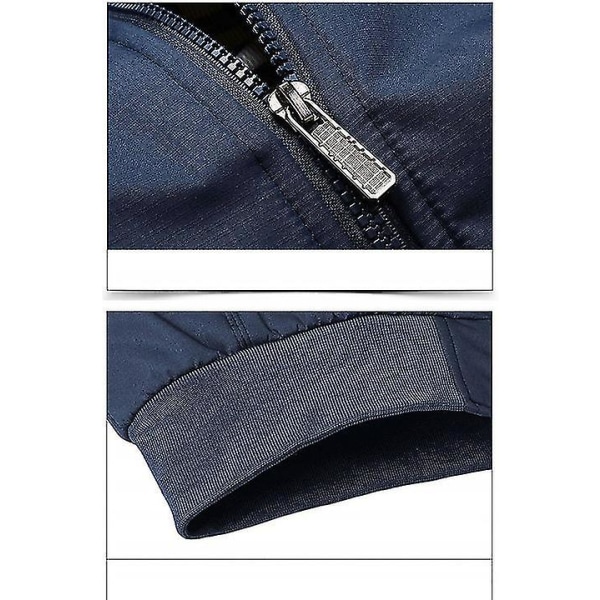 Elegant vårjakke for menn blue 4xl