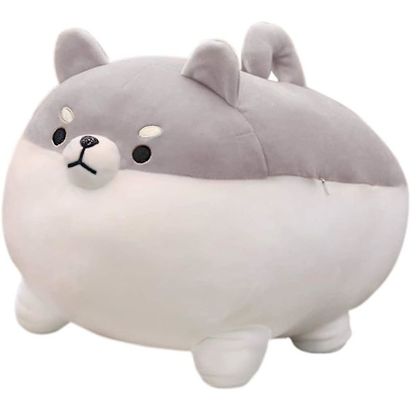 Gosedjur Shiba Leksak Anime Corgi Kawaii Plysch Hund Mjuk Kudde, Plyschleksaker Presenter Till Flicka Pojke Gray