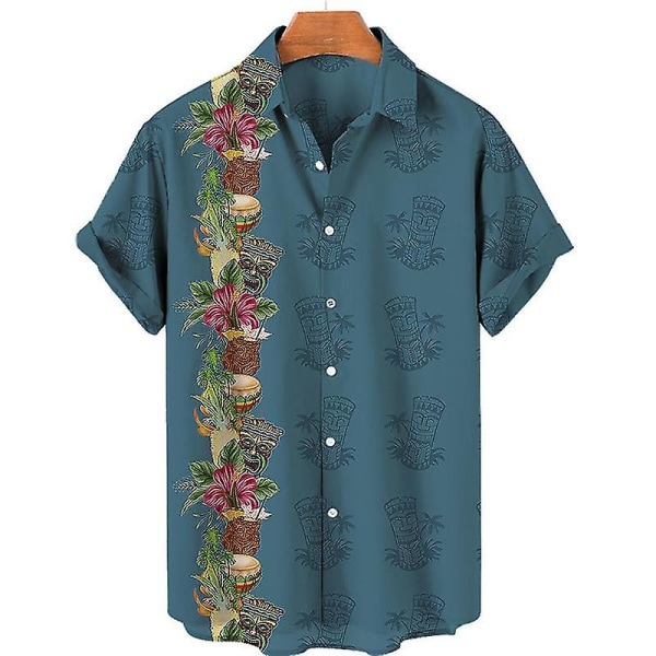 Herre Åndbar Sommer Vintage Skjorte XL