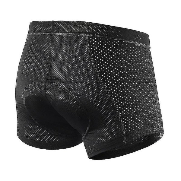 Cykkelshorts til mænd 3D-polstrede gelcykelunderbukser Åndbart cykelundertøj Cykelshorts M Red