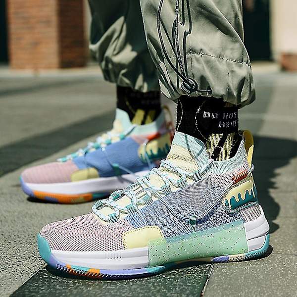 Nya Trendiga Herr Basketbollskor Mode Löparskor Andningsbara Sneakers 3c805 39
