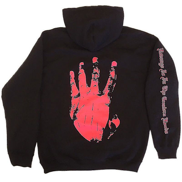 Hämnd Kill Letter Tryckt Herr Jumper Hooded Sweatshirt Hoodie Sweatshirt Toppar Black XL