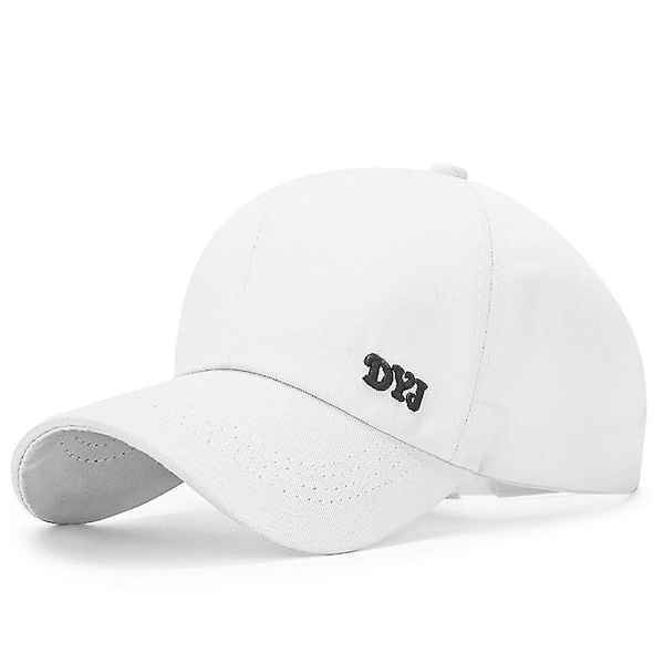 Enfärgad Hög Hästsvans Baseballkeps För Kvinnor Vår/Sommar Solhatt Löpning Snapback Hatt Rörig Hög Hästsvans Kepsar Dam White