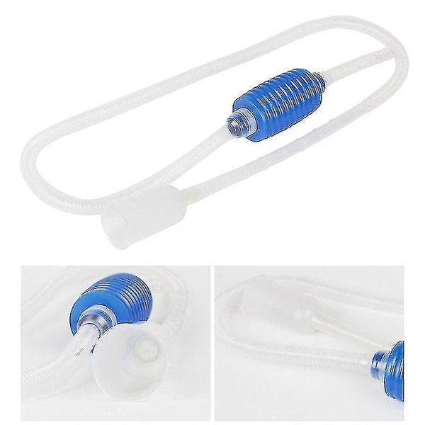 Akvarium/fisk Tank Siphon Och Grusrengörare - En Hand Siphon Pump För Att Tömma Och Byta Ditt Vatten På Minuter