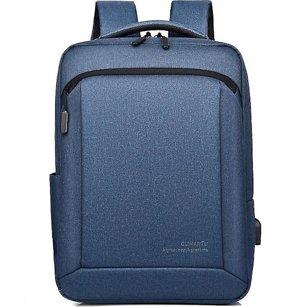 Dataryggsekk Herreveske Oxford Stoff Ryggsekk Mote Pendler Ryggsekk blue