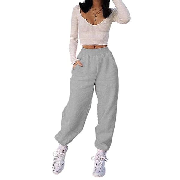 Dam Mode Sportbyxor Löpning Vandringsbyxor Långbyxor Gray M