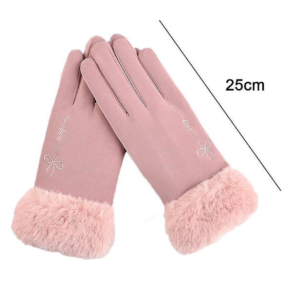 Skiløb Anti-slip Dame Vinter Ski Vandtætte Vindtætte Sne Varme Handsker Pink
