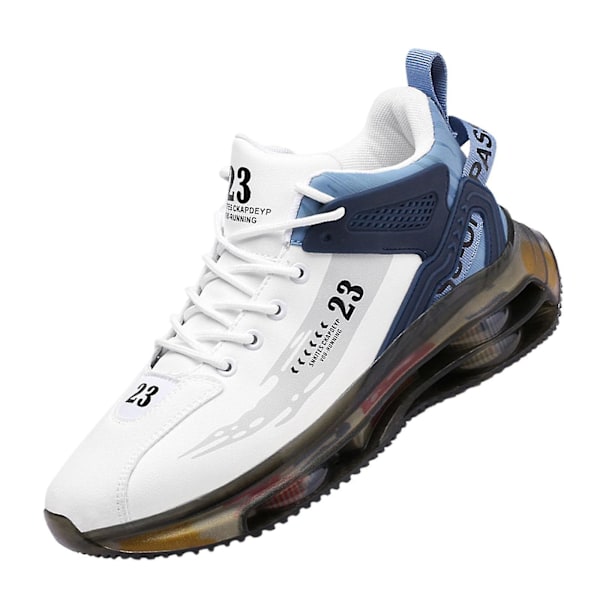 Herre Sneakers Løbesko Sportssko Til Træning Tennis Udendørs white blue 42 Yard